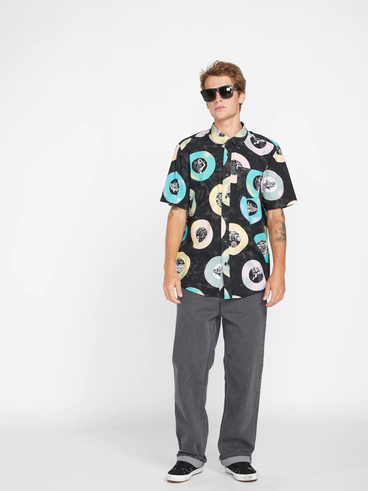 Camisa Volcom V Entertainment LP Woven Black