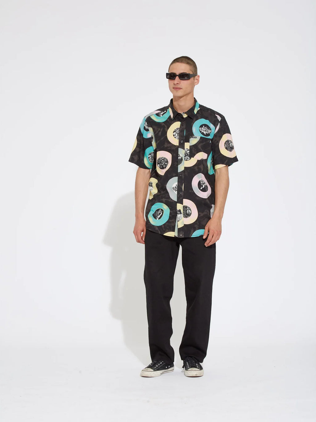 Camisa Volcom V Entertainment LP Woven Black