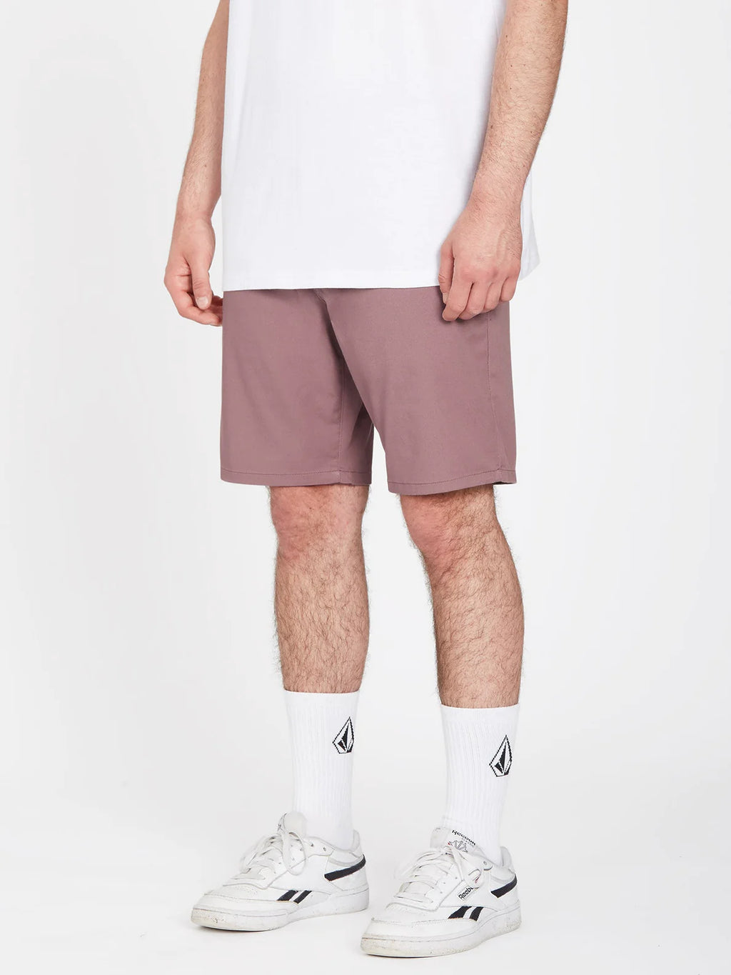 Volcom Frickin Modern Stretch Shorts 19" Bordeaux Brown