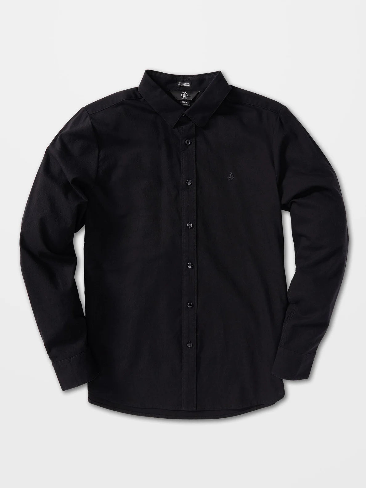 Camisa Volcom Oxford Stretch L/S New Black | Camisas de hombre | Camisas de manga larga | CAMISAS QUE NOS GUSTAN | Volcom Shop | surfdevils.com