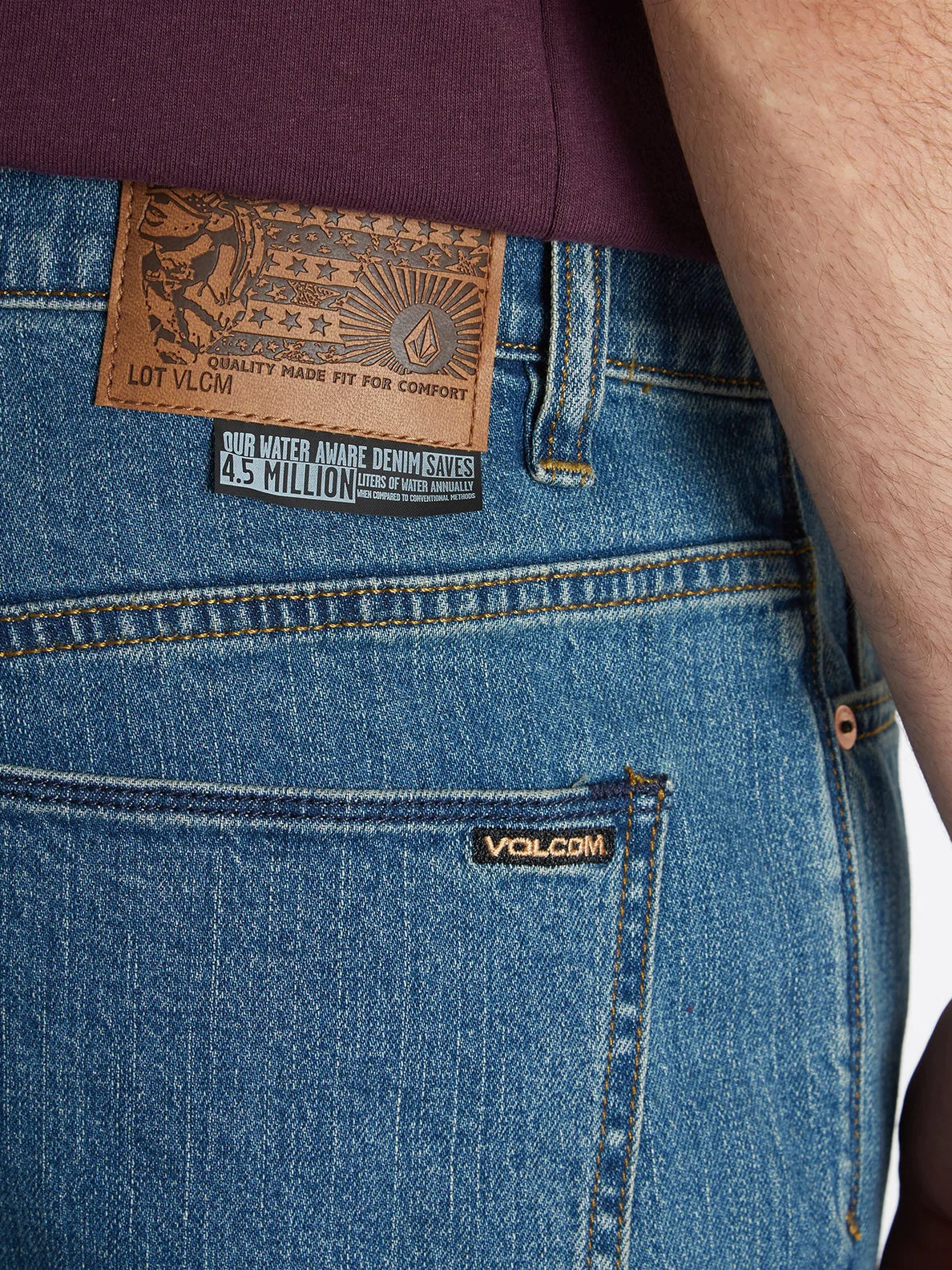 Vaquero Volcom Solver Denim Aged Indigo | Best selling products | No Koongo | surfdevils.com