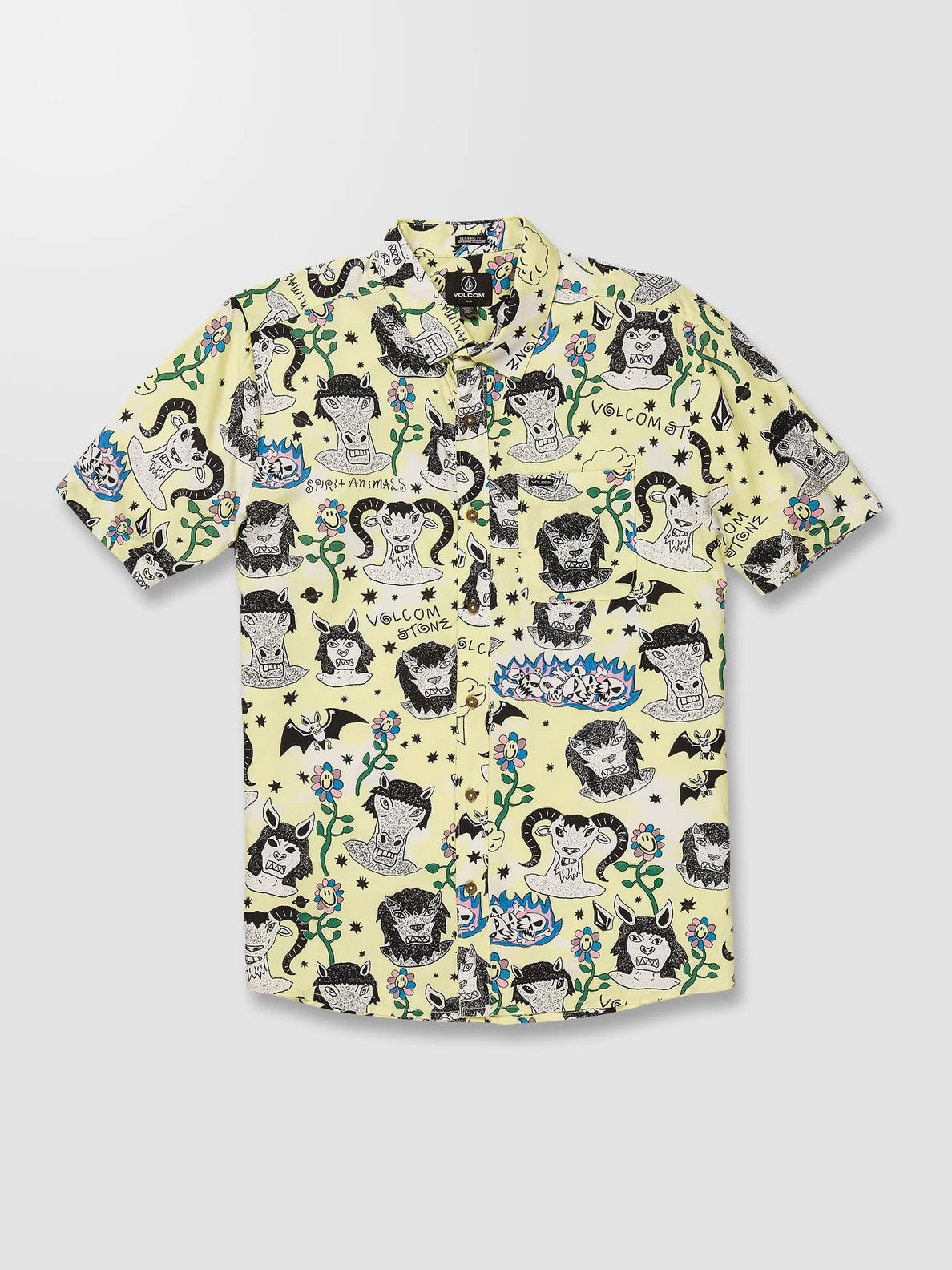 Volcom Surf Vitals Ozzy Woven Glimmer Yellow