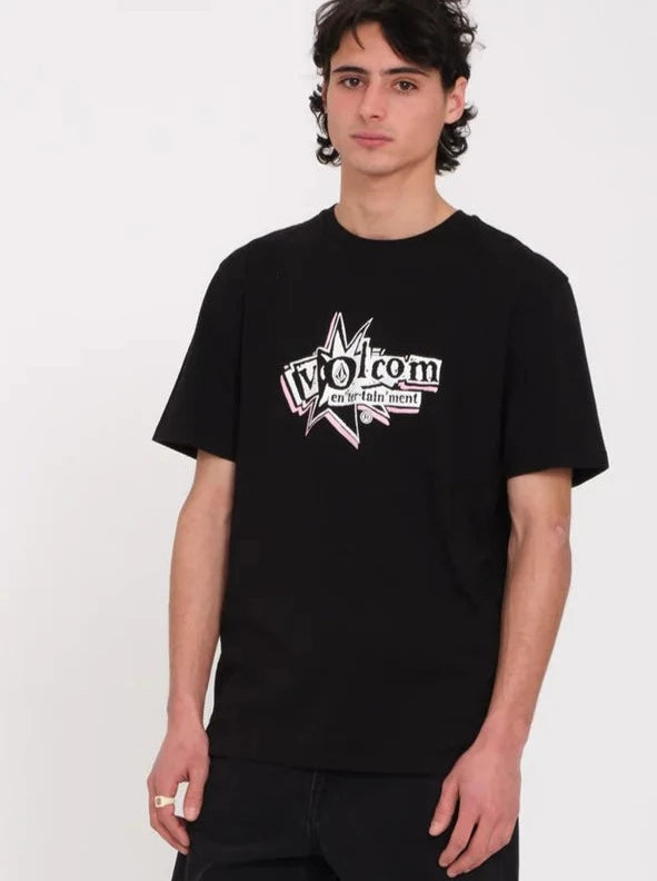 Volcom V Entertainment Basic Schwarzes T-Shirt | Herren-T-Shirts | Kurzarm-T-Shirts für Herren | Meistverkaufte Produkte | Neue Produkte | Neueste Produkte | Sammlung_Zalando | Volcom-Shop | surfdevils.com