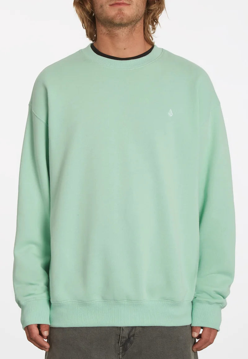Felpa Volcom Single Stone Crew verde lichene