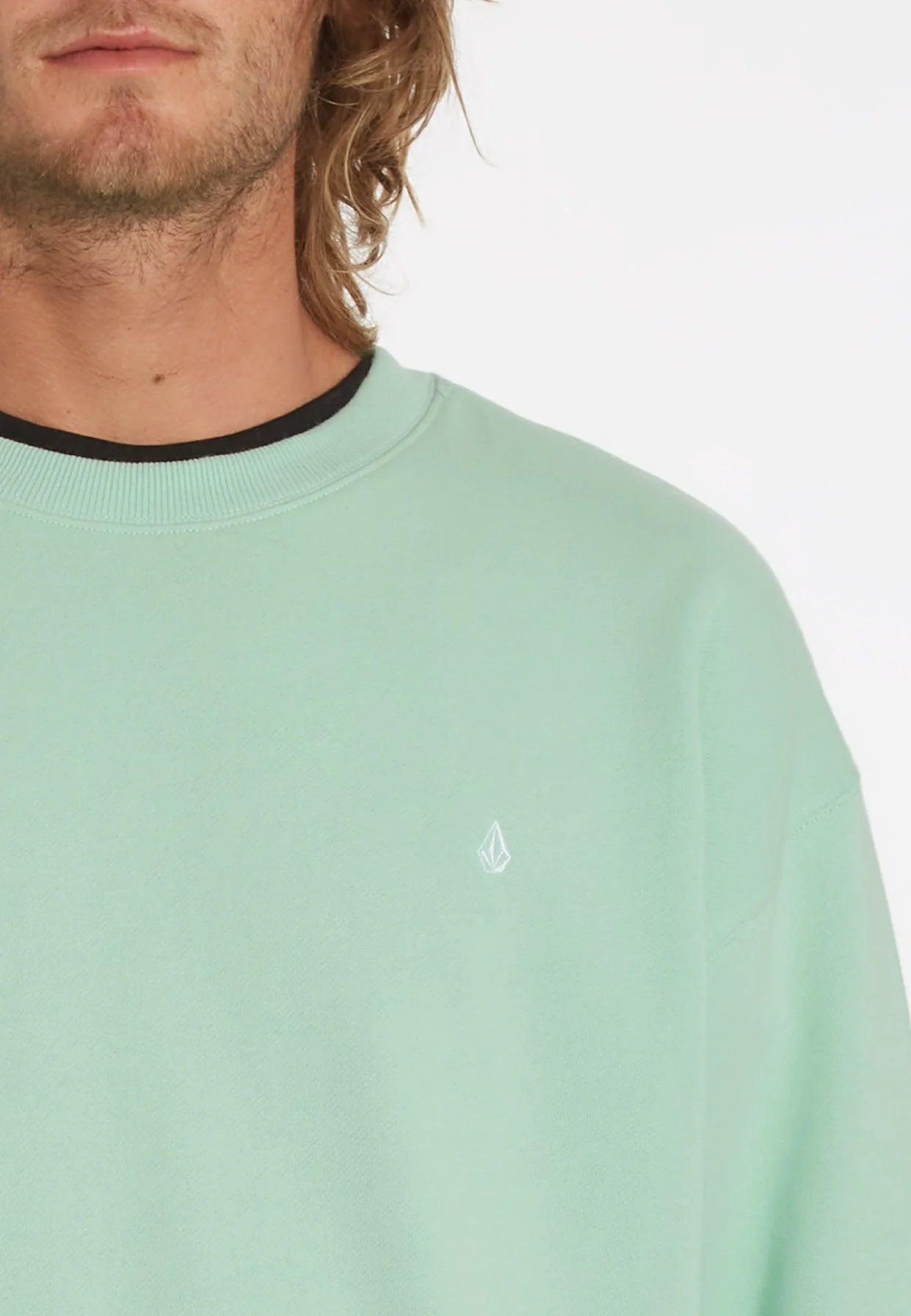 Volcom Single Stone Crew Lichen Green Sweatshirt