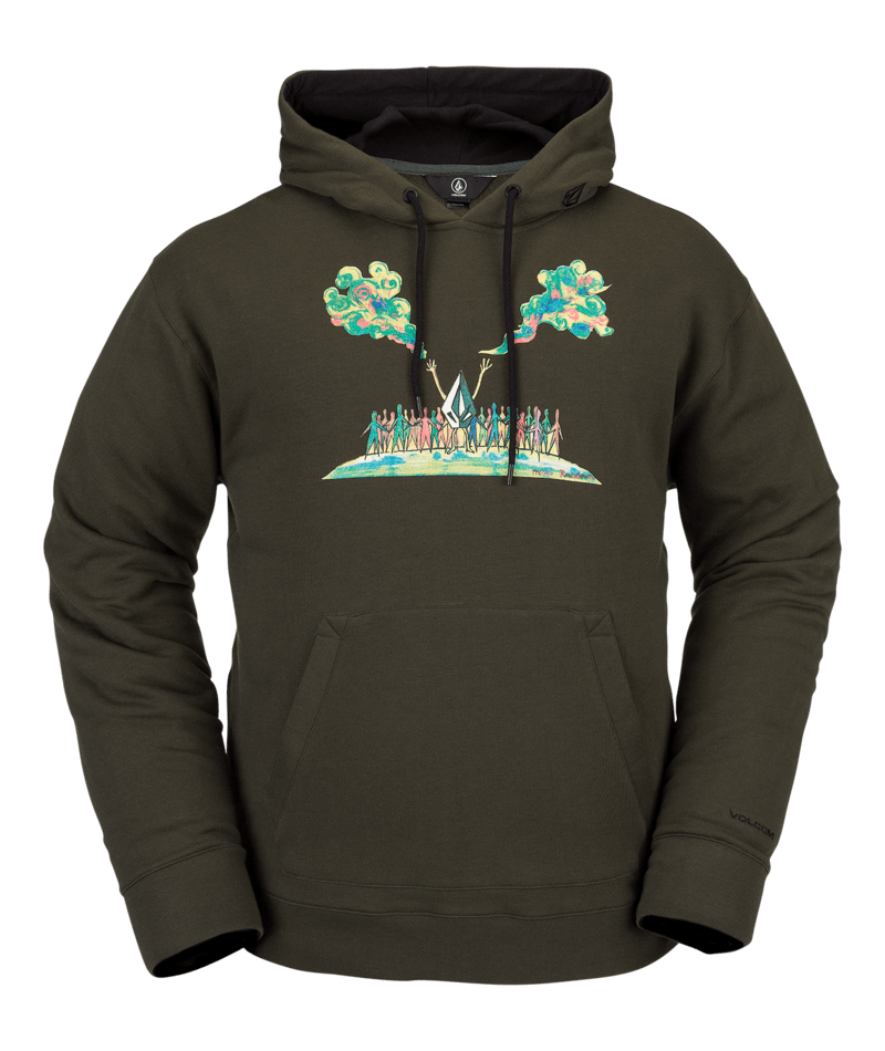 Volcom | Volcom Di Pullover Fleece Saturated Green  | Men, Snowboard, Sudaderas Snowboard | 