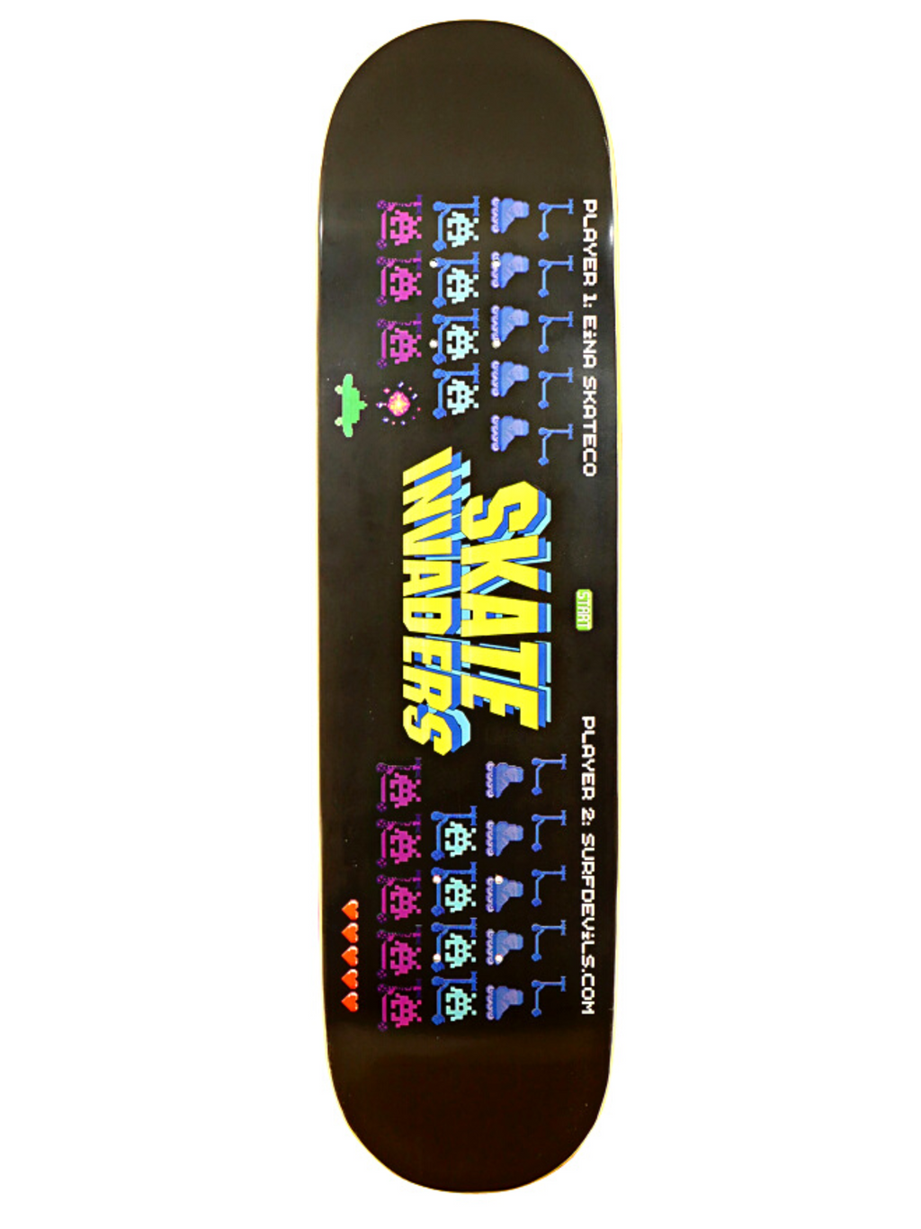 Invaders Eina x Surfdevils Collab Skate-Deck