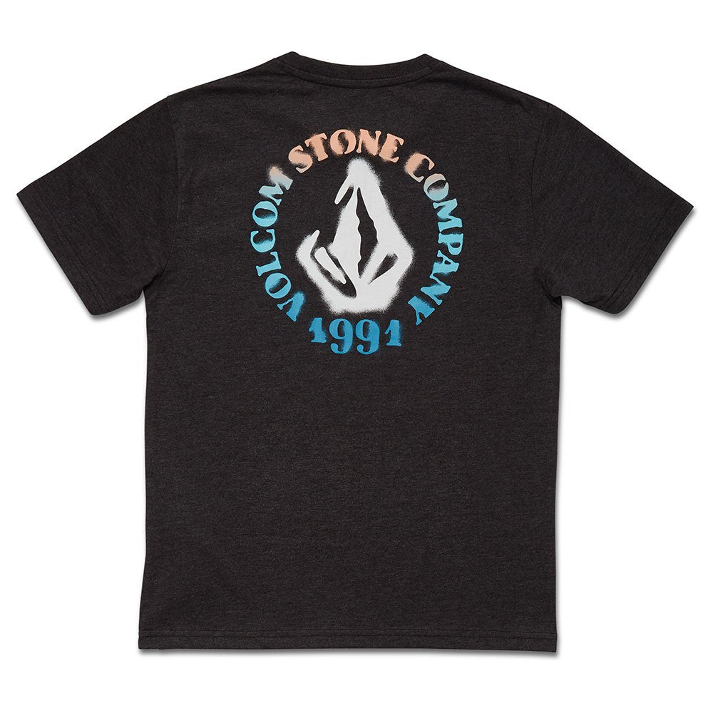 Volcom Spray Circle Heather Black Boy's T-Shirt